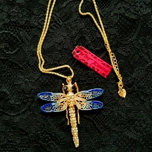 Betsey Johnson Dragonfly Necklace
